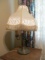 Vintage Three Bulb Metal Table Lamp