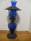 Sail Boat Brand Black Oil Lamp with Blue Glass