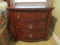 Bow Front Three Drawer Chest Nightstand