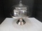 Stainless Steel Pedestal Dessert Plate with Glass Dome