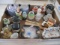 Japanese Miniature Vases, Ashtray, Hand Fans, Salt/Pepper Shakers, Figurines