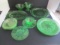 Green Uranium Depression Glass Dishes