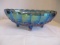 Carnival Glass Footed Centerpiece Fruit Bowl
