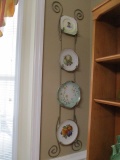 Wall Plate Rack with Four Plates