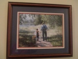 Going Fishing Framed and Matted Print by Jack Sorenson
