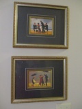 Pair of Framed and Matted Prints by Jack Vettriano
