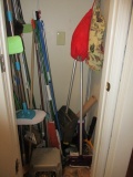 Closet Contents - Mops, Brooms, and Cleaning Supplies