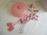 Pig Kitchen Items - Microwave Plate Cover, Spatulas, Brush, Tongs, Spreader, Corn Holders