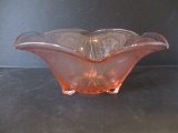 Royal Lace Pink Depression Glass Centerpiece Bowl