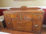 Antique Waterfall Buffet Server with Bakelite Handles