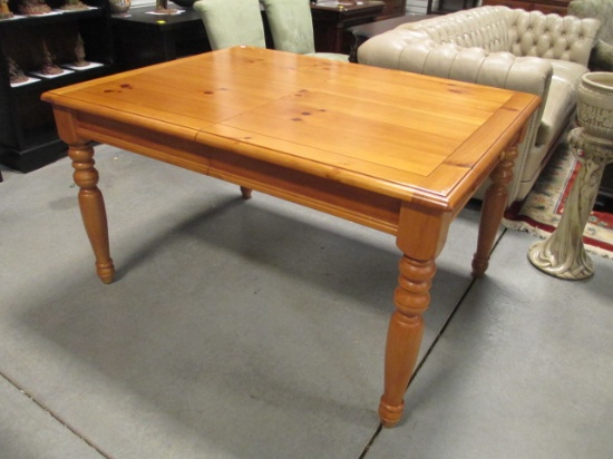 Pine Table with 2 Drawer Storage