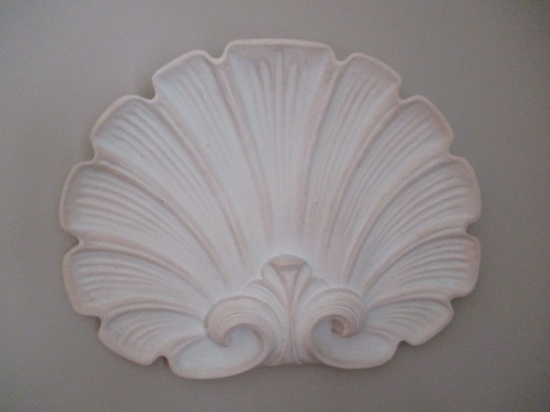 Plaster Shell Wall Plaque