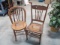 Two Cane Seat Side Chairs