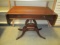 Drop-Leaf Harp Base Foyer Table With Drawer