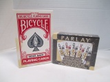 Bicycle Rider Back, Large Size, & Parlay Texas Hold 'Em Card Game