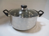 Royal Cook Stainless Steel Stock Pot With Glass Lid