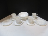 Corelle Bowls, Saucers, And 4 Cups