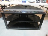 Bush Industries  Metal And Glass Media Stand