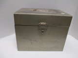 Portable Locking Metal File Box With Key