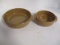Two Nesting Vintage Kentucky Bybee Pottery Handled Bakers