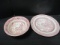 Wessex Collection Pink Willow Vegetable Bowl and Round Platter