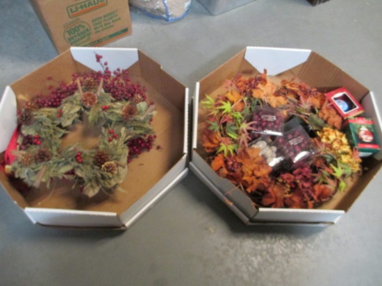 Christmas Wreath, Fall Wreath and Decorative Holiday Jar Fillers