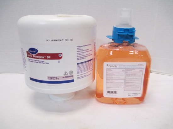 New Provon Foaming Hand Soap Refill and Diversey Hard Water Powder Detergent Refill