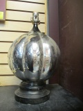 Mirrored Fluted Ball Table Lamp