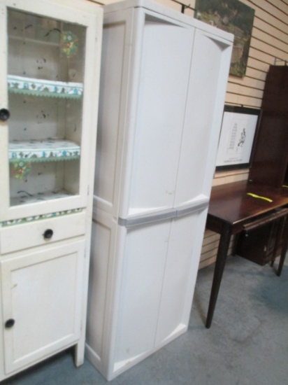 Sterilite 2-Door Storage Cabinet With Adjustable Shelves