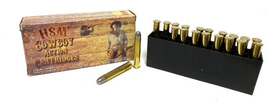 NIB 20rds. of .38-55 WIN. 240gr. RN FP Cowboy Action Lead HSM Ammunition