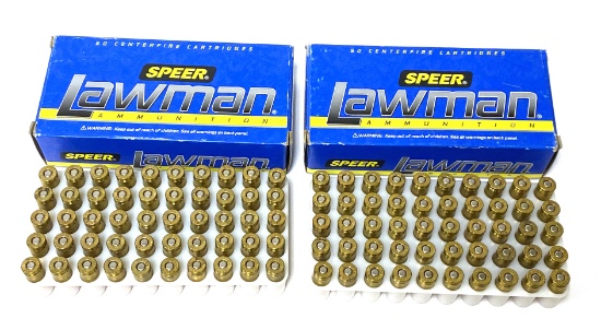 100rds. of 9MM Luger Speer Reclassified 124gr. FMJ Brass Ammunition