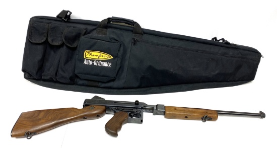 Excellent Auto Ordnance Thompson .45 MI Caliber Semi-Automatic Carbine with Bag