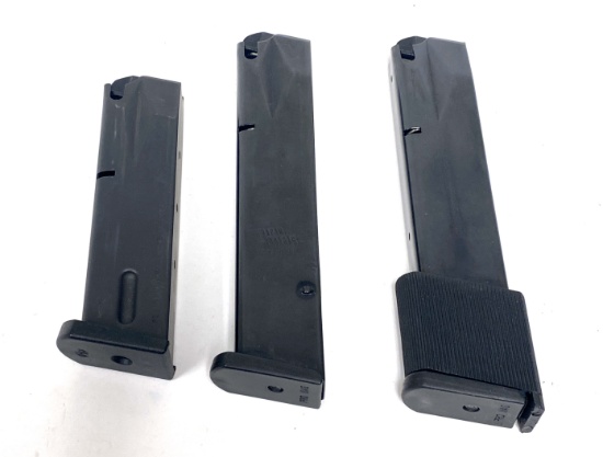 (3) 9MM Beretta Magazines