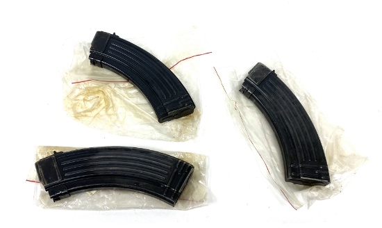 (3) Steel 30rd. AK-47 Magazines