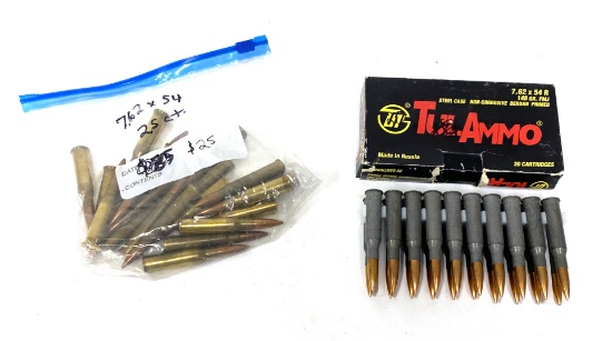 45rds. of 7.62x54R Ammunition