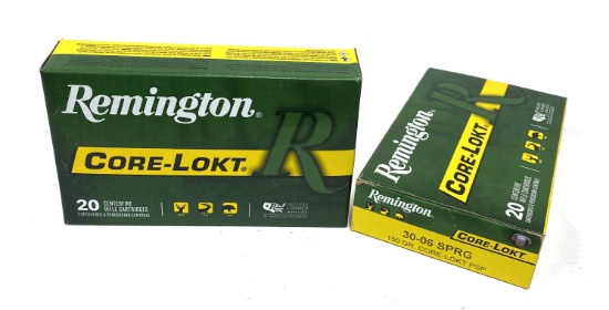 NIB 40rds. of .30-06 SPRG. 150gr. Core-Lokt PSP Remington Ammunition