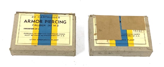 NIB 40rds. of .30-06 SPRG. (.30 M2) Armor Piercing Utah Ordnance Plant Ammunition