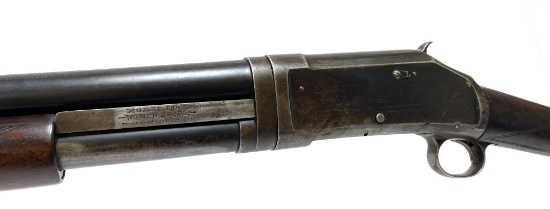 1910 Winchester Model 1897 12 GA. Slamfire Pump Shotgun with "Black Diamond" Straight Stock