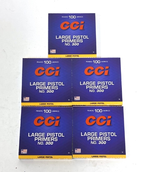 New 500ct. CCI Large Pistol Primers No. 300