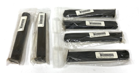 (6) New Ruger P-85 9MM 30-Round Magazines