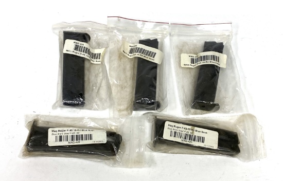 (5) New Ruger P-85 9MM 15-Round Magazines