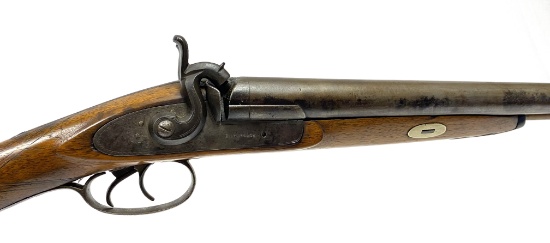 Antique E. James Co. London Percussion .750 Bore SXS Double Barrel Hammer Muzzleloading Shotgun