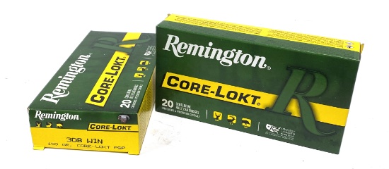 NIB 40rds. of .308 WIN. 150gr. Core-Lokt PSP Remington Ammunition