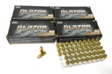 New 4 Boxes of 200rds. of 9MM LUGER CCI Blazer Brass 124gr. FMJ Brass Ammunition