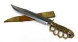 Eagle Bowie Knuckle Trench Knife w/ Scabbard