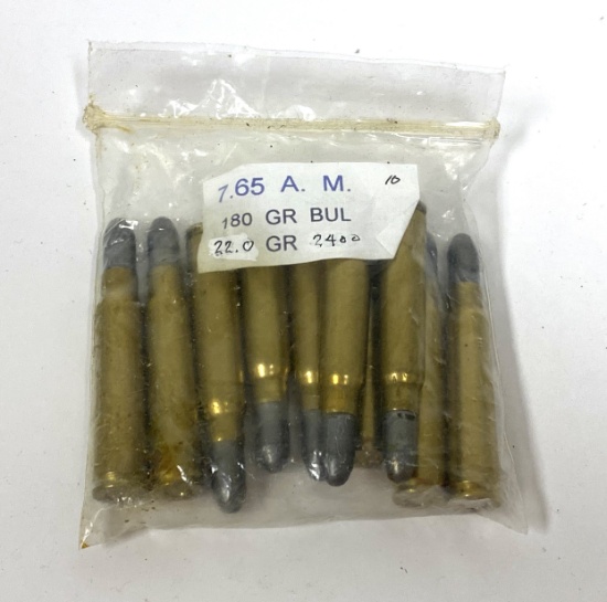 WWII Dated 10rds. of 7.65x53mm Argentine Mauser 180gr. BUL Ammunition