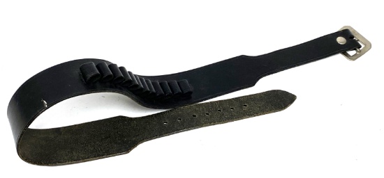 Black Leather Bianchi Cartridge Belt - Size 32