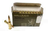 NIB 20rds. of 7.62x54r 180gr. FMJ Sellier & Bellot Brass Tactical Ammunition