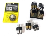 Speedloaders with various revolver ammunition - .38 S&W, .38 SPL, .44 REM. MAG., .45 COLT