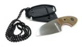 Boker Plus Voxknives Gnome Neck Knife - 440C Steel - Micarta Handle